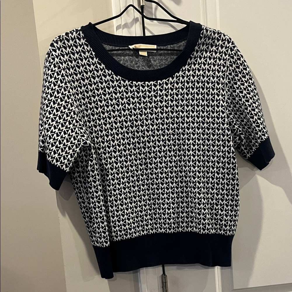 Michael Kors knit short sleeve sweater
